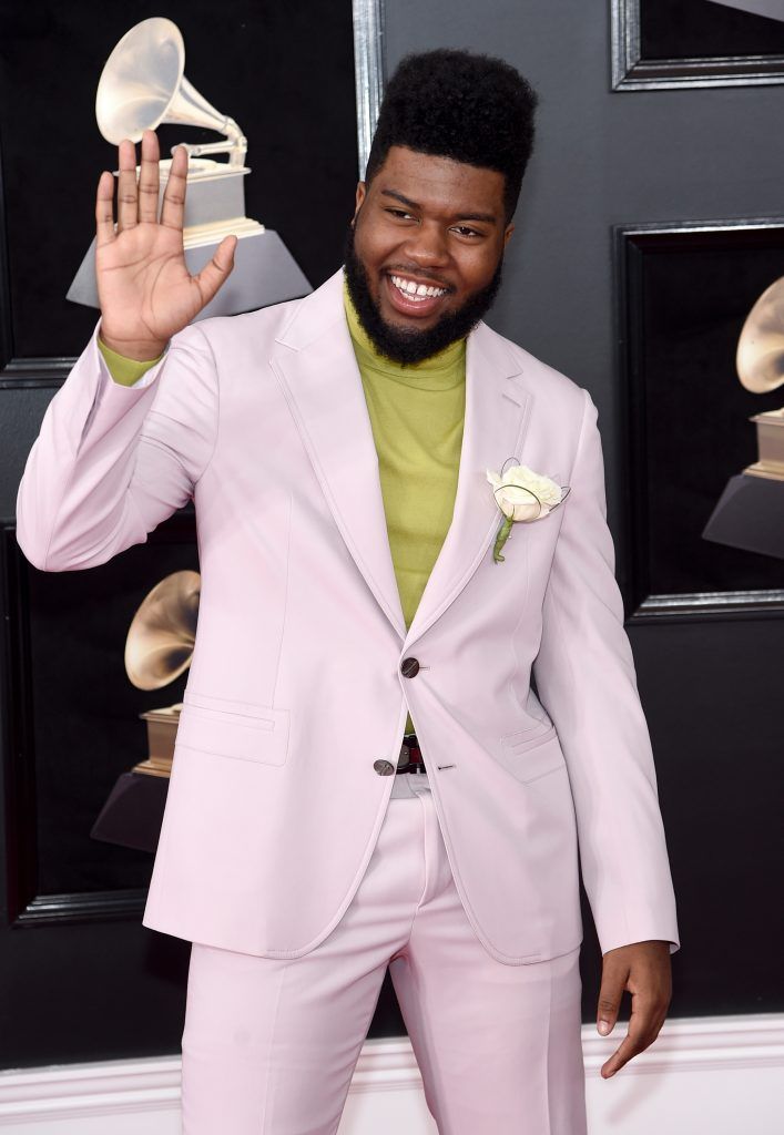 NEW YORK, NY - JANUARY 28:  Recording artist Khalid attends the 60th Annual GRAMMY Awards at Madison Square Garden on January 28, 2018 in New York City.  (Photo by Jamie McCarthy/Getty Images)