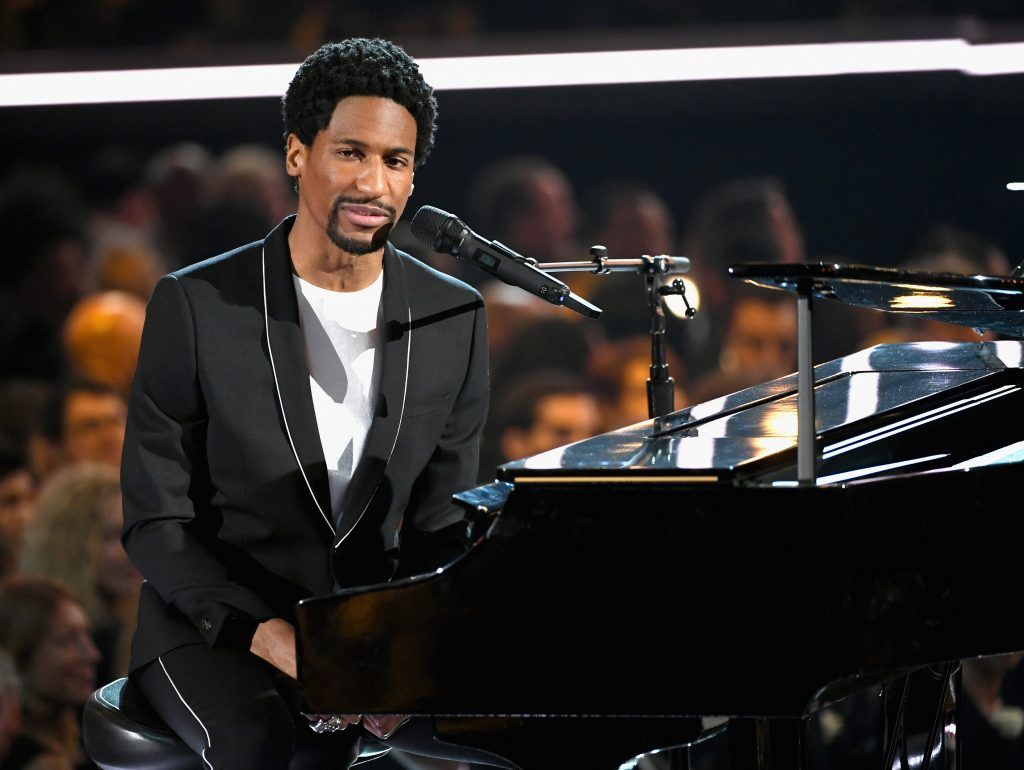 Recording artist Jon Batiste performs onstage during the 60th Annual GRAMMY Awards at Madison Square Garden on January 28, 2018 in New York City.  (Photo by Kevin Winter/Getty Images for NARAS)
