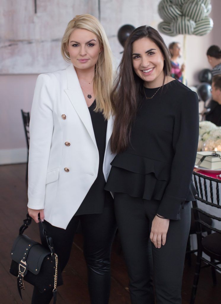 Louise O'Reilly & Bianca Laciofano pictured at the Jo Malone London ‘Just Because’ breakfast at the Cliff Townhouse. Stephen's Green. Photo: Anthony Woods