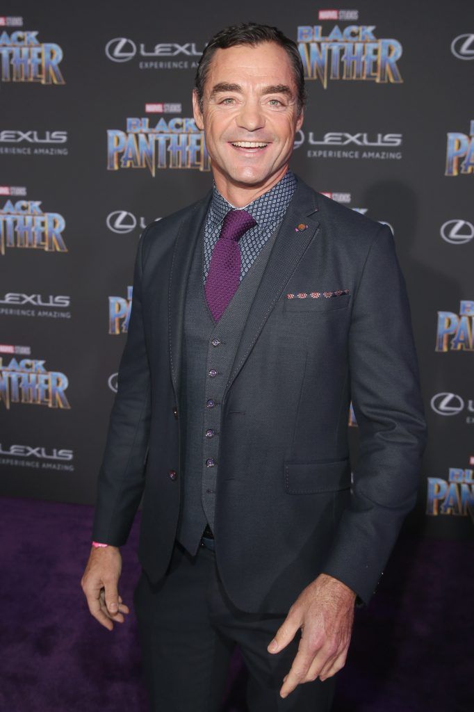 Actor David S. Lee at the Los Angeles World Premiere of Marvel Studios' BLACK PANTHER at Dolby Theatre on January 29, 2018 in Hollywood, California.  (Photo by Jesse Grant/Getty Images for Disney)