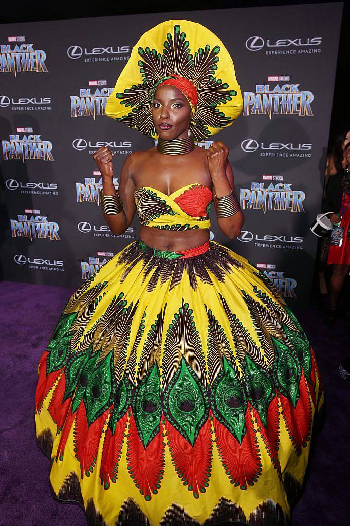 Actor Janeshia Adams-Ginyard at the Los Angeles World Premiere of Marvel Studios' BLACK PANTHER at Dolby Theatre on January 29, 2018 in Hollywood, California.  (Photo by Jesse Grant/Getty Images for Disney)