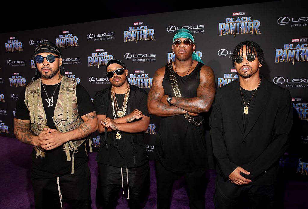 Chefs of Ghetto Gastro at the Los Angeles World Premiere of Marvel Studios' BLACK PANTHER at Dolby Theatre on January 29, 2018 in Hollywood, California.  (Photo by Jesse Grant/Getty Images for Disney)