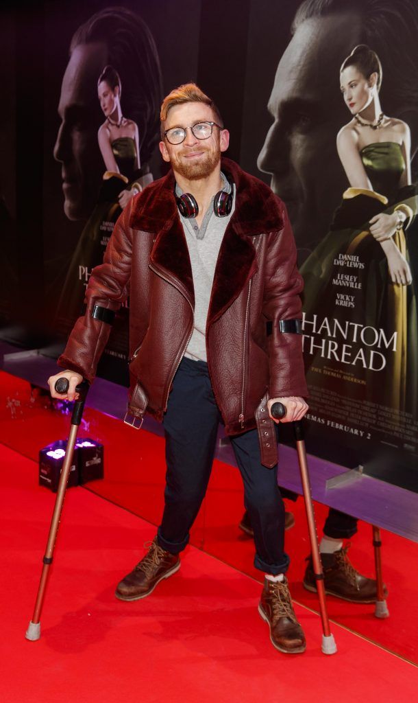 Paddy Smyth at the Universal Pictures special preview screening of Phantom Thread hosted by Lennon Courtney. At Dublin's Light House Cinema (30th January 2018). Picture Andres Poveda