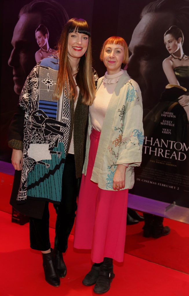 Martina McGinley and Lucy White at the Universal Pictures special preview screening of Phantom Thread hosted by Lennon Courtney. At Dublin's Light House Cinema (30th January 2018). Picture Andres Poveda