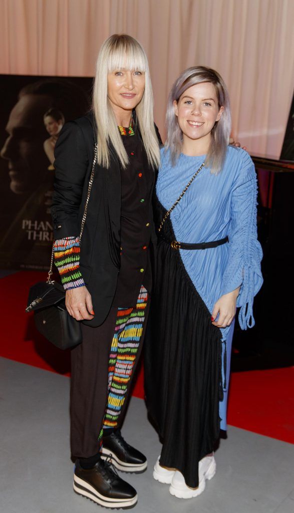 Helen Stele pictured with Grace Moore at the Universal Pictures special preview screening of Phantom Thread hosted by Lennon Courtney. At Dublin's Light House Cinema (30th January 2018). Picture Andres Poveda