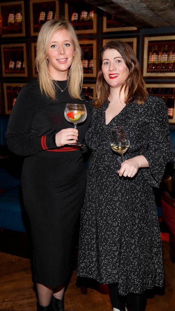 Dee Laffan and Ali Dunworth at the relaunch of the lounge bar and Boss Crokers snug bar at Sandyford House in Sandyford Village, Dublin 18 (1st February 2018). Picture by Andres Poveda