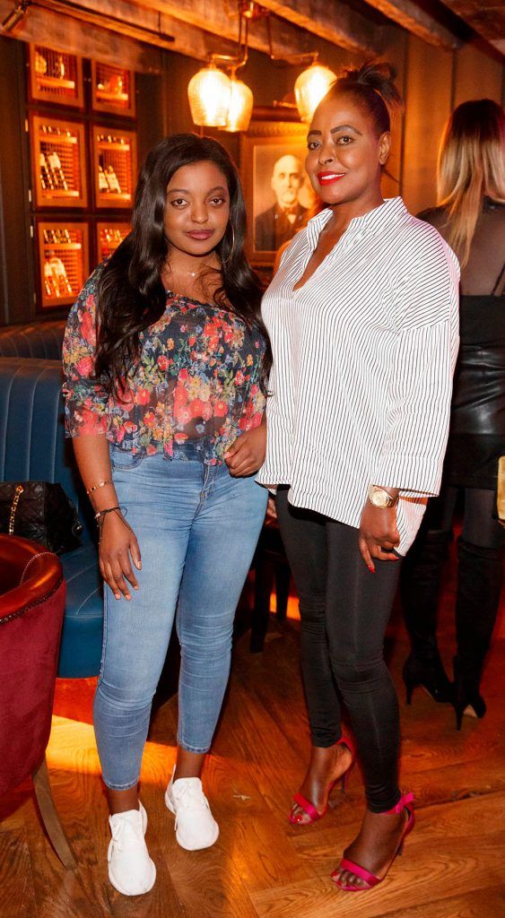 Eunice Eve and Susan Davis at the relaunch of the lounge bar and Boss Crokers snug bar at Sandyford House in Sandyford Village, Dublin 18 (1st February 2018). Picture by Andres Poveda
