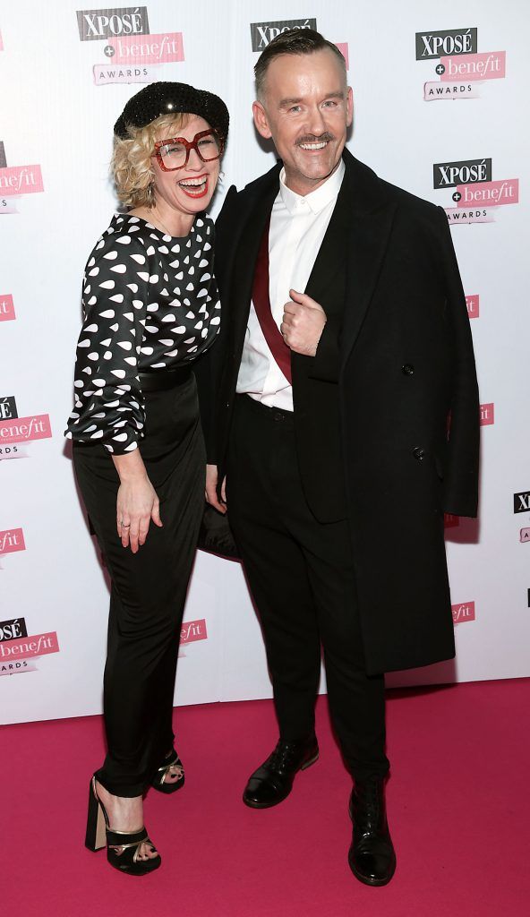 Sonya Lennon and Brendan Courtney at the inaugural Xpose Benefit Awards that took place in The Mansion House, Dublin to celebrate the best in fashion and entertainment in Ireland. Picture: Brian McEvoy