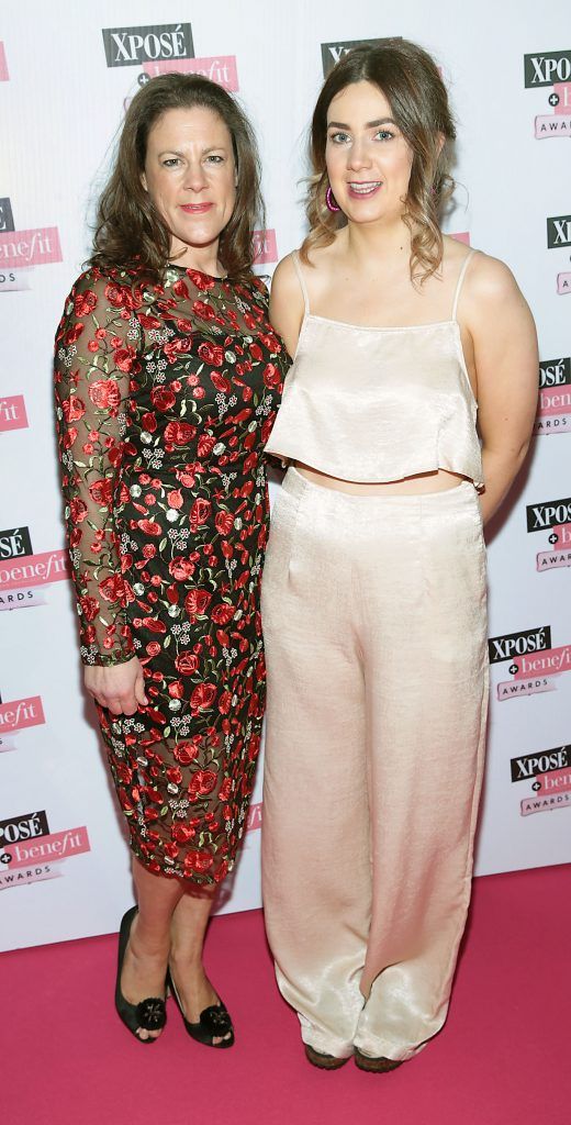 Rebecca Burrell and Careen Farrell at the inaugural Xpose Benefit Awards that took place in The Mansion House, Dublin to celebrate the best in fashion and entertainment in Ireland. Picture: Brian McEvoy