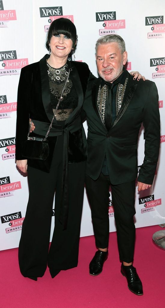 Alison Boo and Michael Doyle at the inaugural Xpose Benefit Awards that took place in The Mansion House, Dublin to celebrate the best in fashion and entertainment in Ireland. Picture: Brian McEvoy