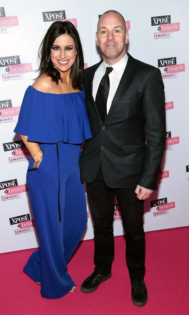 Lucy Kennedy and Bill Malone at the inaugural Xpose Benefit Awards that took place in The Mansion House, Dublin to celebrate the best in fashion and entertainment in Ireland. Picture: Brian McEvoy