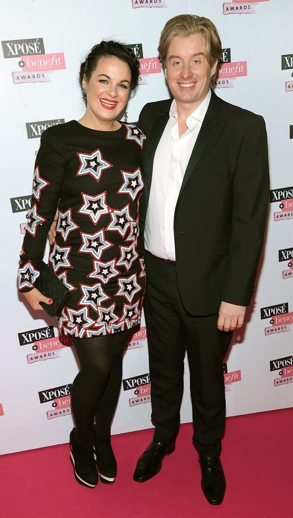 Triona McCarthy and Will White at the inaugural Xpose Benefit Awards that took place in The Mansion House, Dublin to celebrate the best in fashion and entertainment in Ireland. Picture: Brian McEvoy