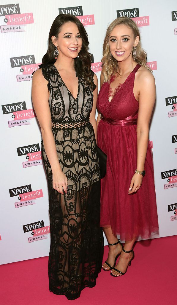Katie Hanley and Ellen Leonard at the inaugural Xpose Benefit Awards that took place in The Mansion House, Dublin to celebrate the best in fashion and entertainment in Ireland. Picture: Brian McEvoy