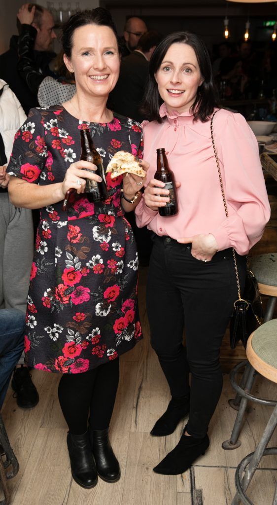 Andrea Mara & Abina O'Connell pictured at the launch of Zero Zero, a new pizzeria located on 21 Patrick Street, Dun Laoghaire