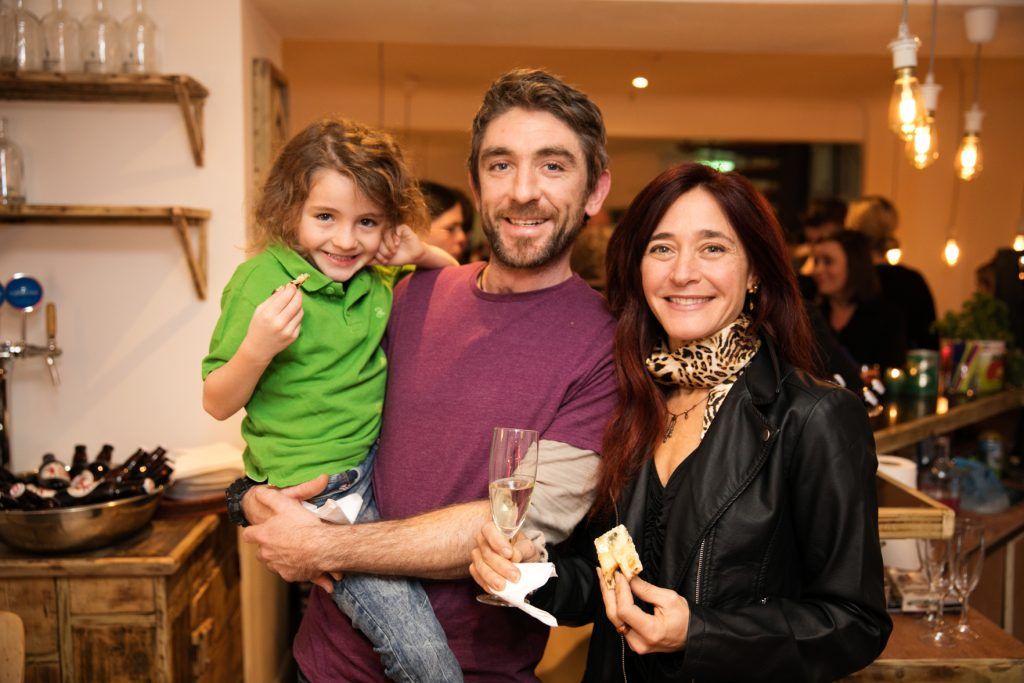 Griffin & Adam & Alicia Nolan pictured at the launch of Zero Zero, a new pizzeria located on 21 Patrick Street, Dun Laoghaire