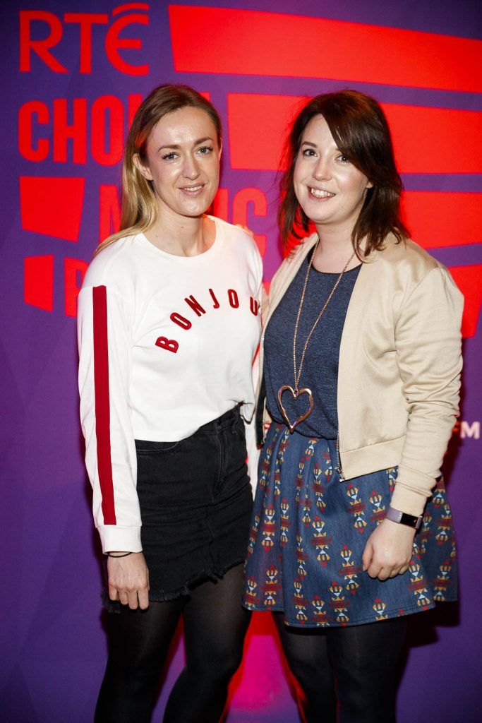 Gillian Neeley and Maureen Woods at the announcement of the shortlist for the RTÉ Choice Music Prize, Irish Song of the Year 2017 at Tramline, Dublin (31st January 2018). Picture: Andres Poveda