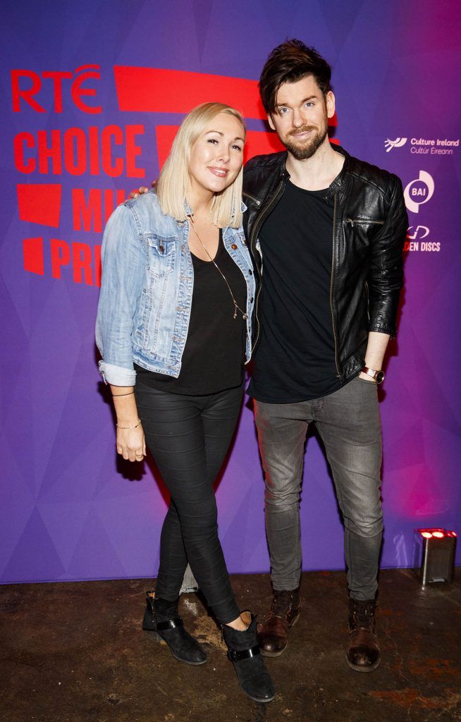 Tracy Clifford and Eoghan McDermott at the announcement of the shortlist for the RTÉ Choice Music Prize, Irish Song of the Year 2017 at Tramline, Dublin (31st January 2018). Picture: Andres Poveda