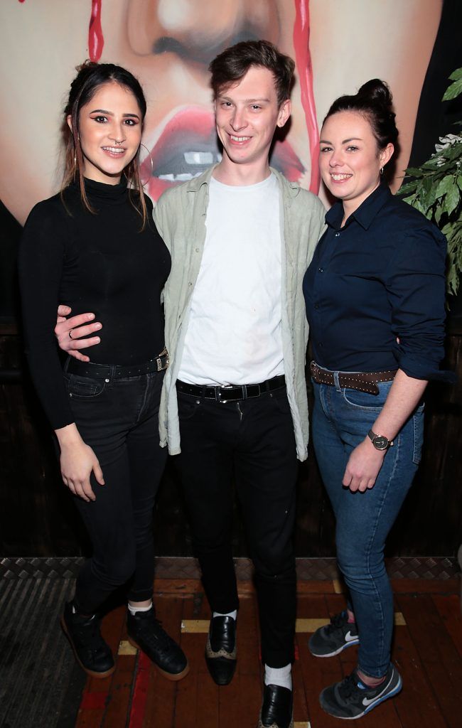 Becky Smith, David Taylor and Mickaela Lavin pictured at the opening of new entertainment venue R.I.O.T in Aston Quay, Dublin. Photo by Brian McEvoy