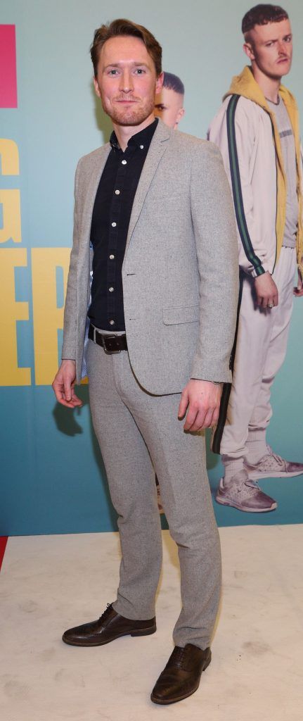 Dominic MacHale  at the launch of the new Young Offenders television series at the ODEON Cinema in Point Square, Dublin. 'The Young Offenders' debuts on RTE2 on Thursday 8th February at 9.30pm. Photo by Morris Wall