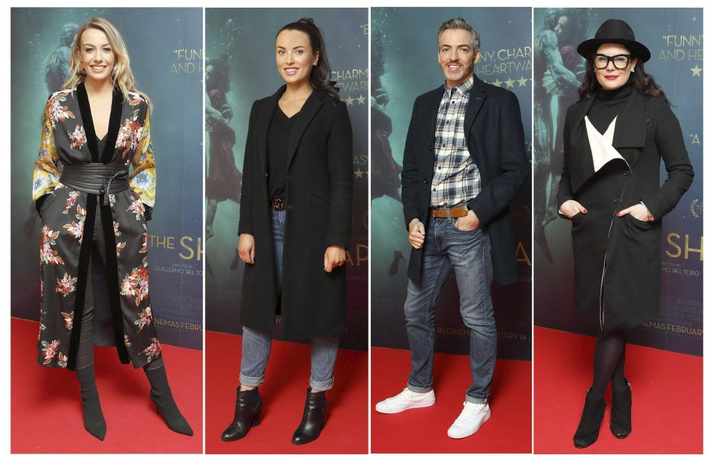 Blathnaid Treacy, Holly Carpenter, Dillon St Paul and Lisa Cannon at the Irish premiere of The Shape of Water at The Lighthouse Cinema, Dublin. Picture: Brian McEvoy Photography