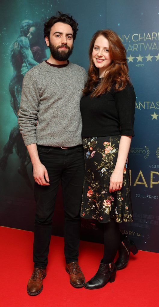 David O'Dwyer and Roisin O'Donovan at the Irish premiere of The Shape of Water at The Lighthouse Cinema, Dublin. Picture: Brian McEvoy Photography