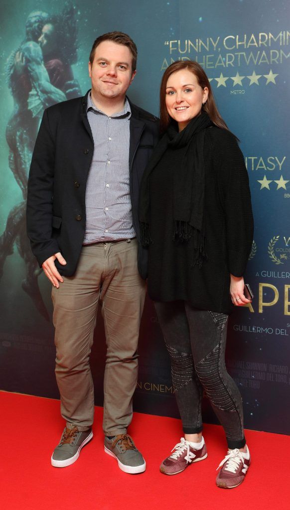 David Verdon and Amy Grogan at the Irish premiere of The Shape of Water at The Lighthouse Cinema, Dublin. Picture: Brian McEvoy Photography