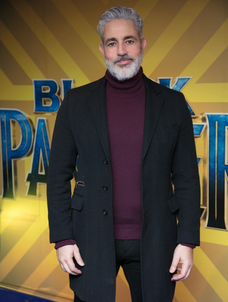 Baz Ashmawy pictured at the special preview screening of Marvel's Black Panther in Cineworld Parnell Street. Photo: Anthony Woods.
