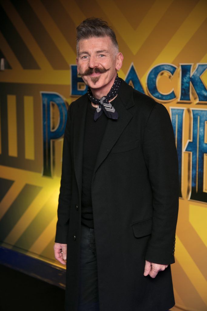 Jerry Fish pictured at the special preview screening of Marvel's Black Panther in Cineworld Parnell Street. Photo: Anthony Woods.