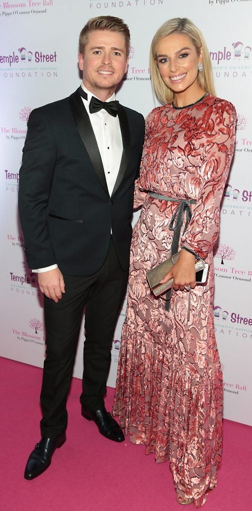 Brian Ormond and Pippa O Connor at the inaugural Blossom Tree Ball by Pippa O'Connor Ormond in aid of Temple Street Hospital at The K Club, Co Kildare. Photo: Brian McEvoy Photography