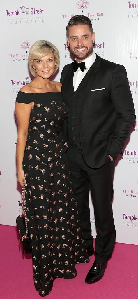 Lisa Duffy and Keith Duffy at the inaugural Blossom Tree Ball by Pippa O'Connor Ormond in aid of Temple Street Hospital at The K Club, Co Kildare. Photo: Brian McEvoy Photography