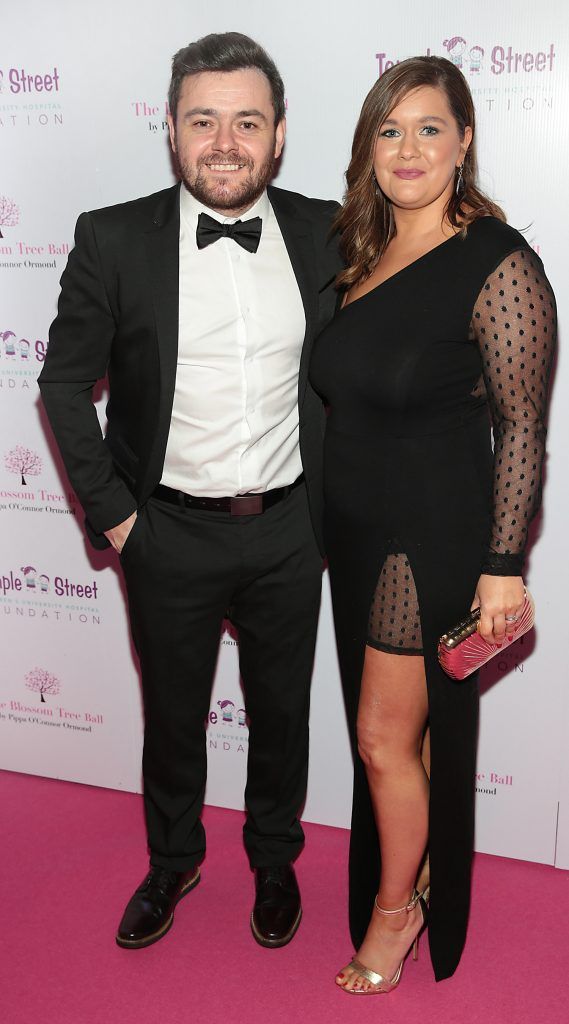 Laurence Kinlan and Charlene Kinlan at the inaugural Blossom Tree Ball by Pippa O'Connor Ormond in aid of Temple Street Hospital at The K Club, Co Kildare. Photo: Brian McEvoy Photography