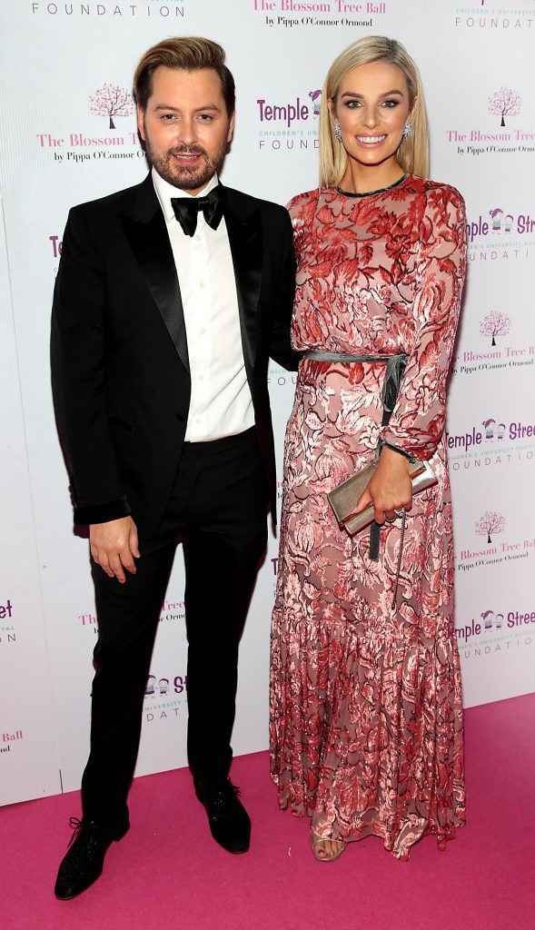 Brian Dowling and Pippa O Connor at the inaugural Blossom Tree Ball by Pippa O'Connor Ormond in aid of Temple Street Hospital at The K Club, Co Kildare. Photo: Brian McEvoy Photography
