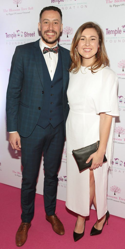 Najim Gharbi and Zofia Zayons at the inaugural Blossom Tree Ball by Pippa O'Connor Ormond in aid of Temple Street Hospital at The K Club, Co Kildare. Photo: Brian McEvoy Photography
