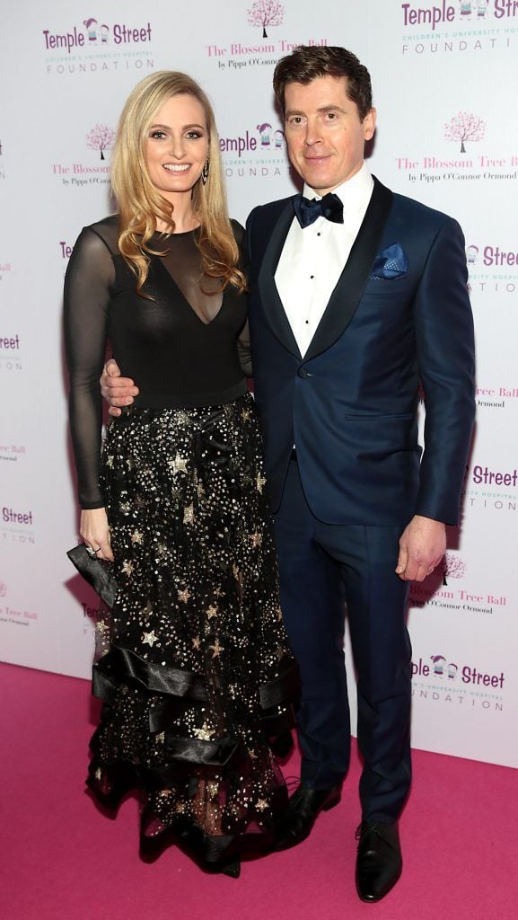 Ciara Kennedy and Liam Durkan at the inaugural Blossom Tree Ball by Pippa O'Connor Ormond in aid of Temple Street Hospital at The K Club, Co Kildare. Photo: Brian McEvoy Photography