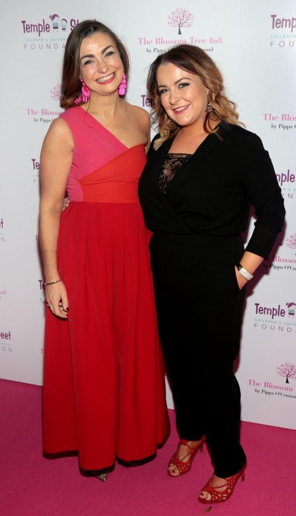 Oonagh O Hagan and Joanne O Hagan at the inaugural Blossom Tree Ball by Pippa O'Connor Ormond in aid of Temple Street Hospital at The K Club, Co Kildare. Photo: Brian McEvoy Photography