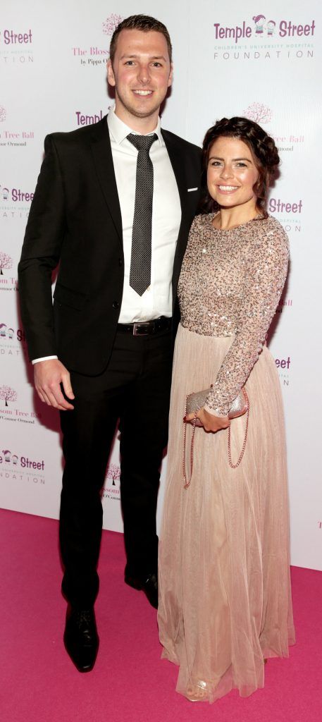 John O Flynn and Lauren Arthurs at the inaugural Blossom Tree Ball by Pippa O'Connor Ormond in aid of Temple Street Hospital at The K Club, Co Kildare. Photo: Brian McEvoy Photography