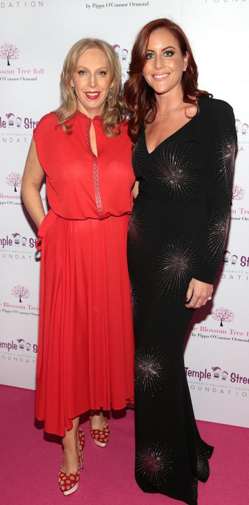 Tara O Connor and Ciara O Rourke at the inaugural Blossom Tree Ball by Pippa O'Connor Ormond in aid of Temple Street Hospital at The K Club, Co Kildare. Photo: Brian McEvoy Photography