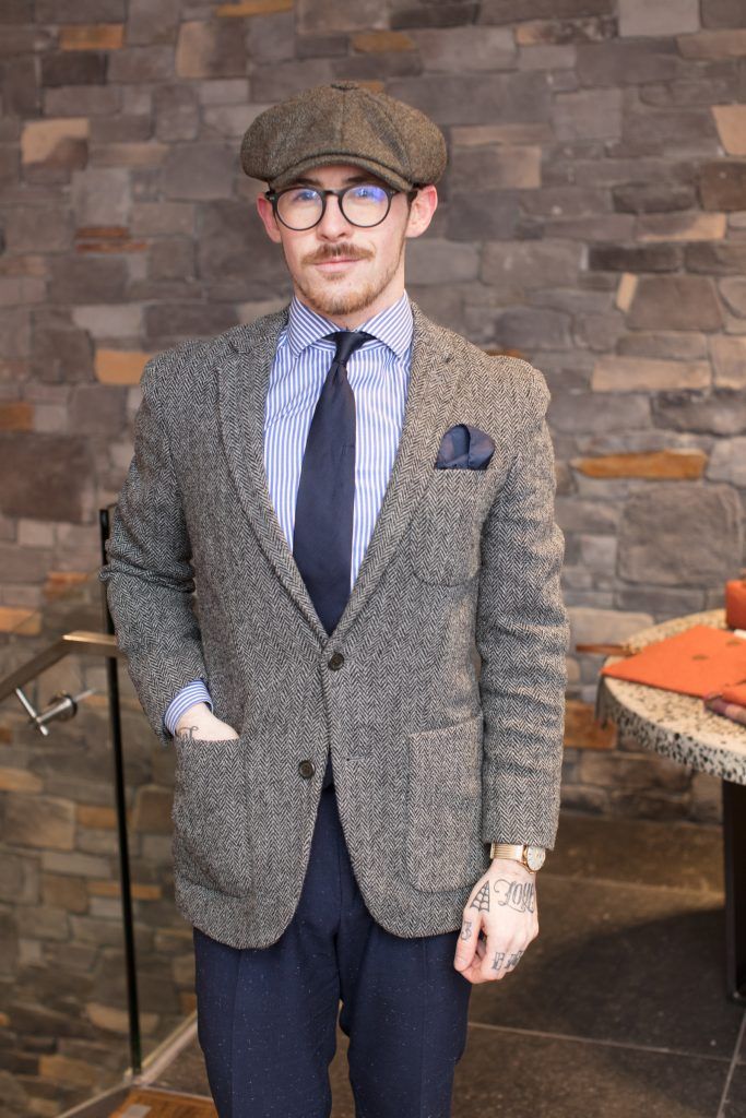 Damien Broderick pictured at the Magee 1866 SS18 fashion show at Magee of South Anne Street . Photo: Anthony Woods