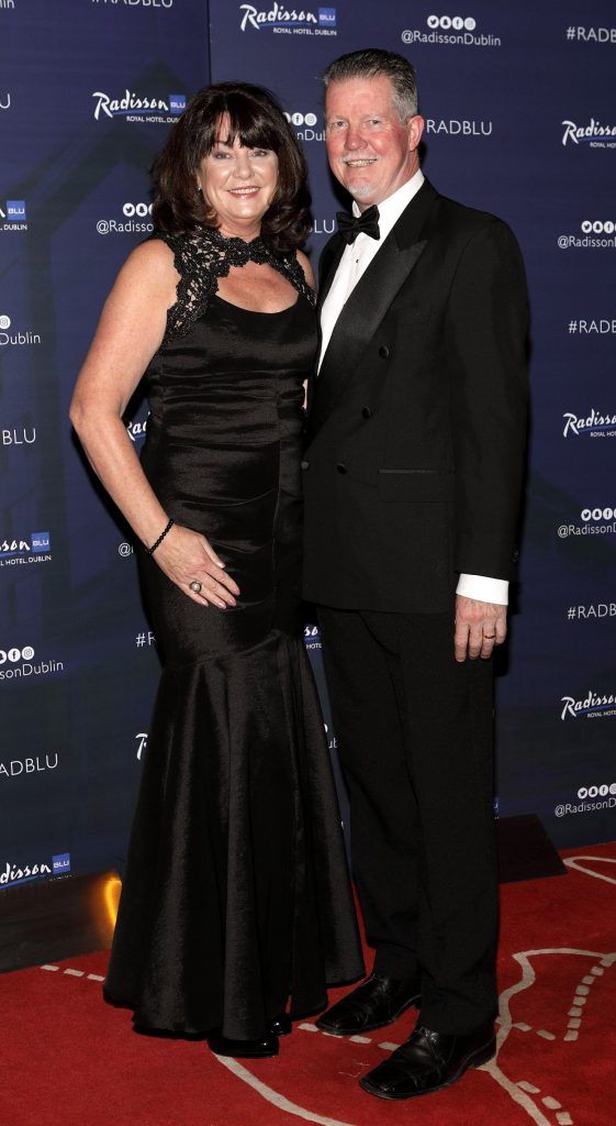 Deirdre Flannelly and Pat Flannelly at the CARI Red Ball 2018 at The Radisson Blu Hotel, Golden Lane, Dublin. Photo: Brian McEvoy Photography