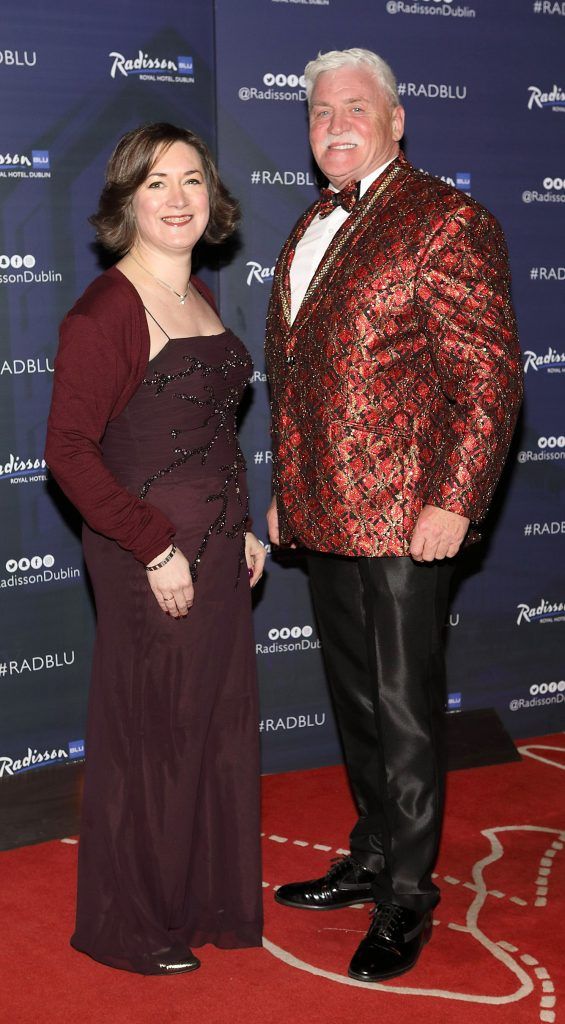 Anita Kelly and Michael Holly at the CARI Red Ball 2018 at The Radisson Blu Hotel, Golden Lane, Dublin. Photo: Brian McEvoy Photography