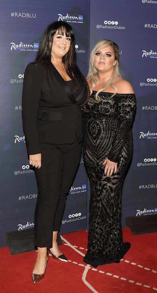 Emma Fitzpatrick and Aisling Cunningham at the CARI Red Ball 2018 at The Radisson Blu Hotel, Golden Lane, Dublin. Photo: Brian McEvoy Photography