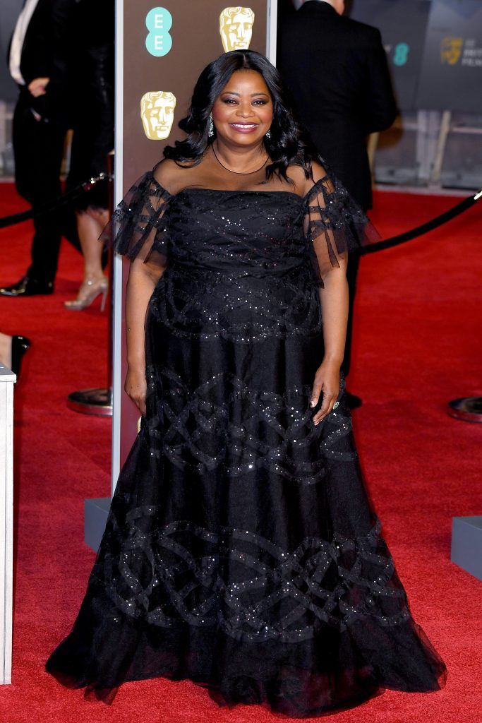 LONDON, ENGLAND - FEBRUARY 18: Octavia Spencer attends the EE British Academy Film Awards (BAFTA) held at Royal Albert Hall on February 18, 2018 in London, England.  (Photo by Jeff Spicer/Jeff Spicer/Getty Images)