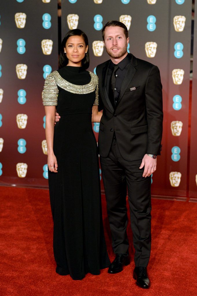 LONDON, ENGLAND - FEBRUARY 18: Gugu Mbatha-Raw and guest attend the EE British Academy Film Awards (BAFTA) held at Royal Albert Hall on February 18, 2018 in London, England.  (Photo by Jeff Spicer/Jeff Spicer/Getty Images)