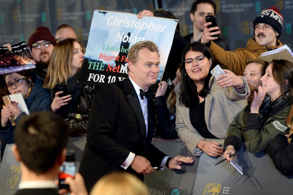 LONDON, ENGLAND - FEBRUARY 18:  Director Christopher Nolan attends the EE British Academy Film Awards (BAFTAs) held at Royal Albert Hall on February 18, 2018 in London, England.  (Photo by Dave J Hogan/Dave J Hogan/Getty Images)