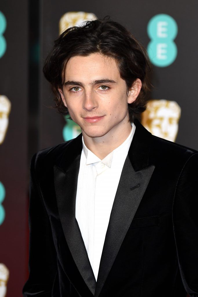 LONDON, ENGLAND - FEBRUARY 18:  Timothee Chalamet attends the EE British Academy Film Awards (BAFTA) held at Royal Albert Hall on February 18, 2018 in London, England.  (Photo by Jeff Spicer/Jeff Spicer/Getty Images)