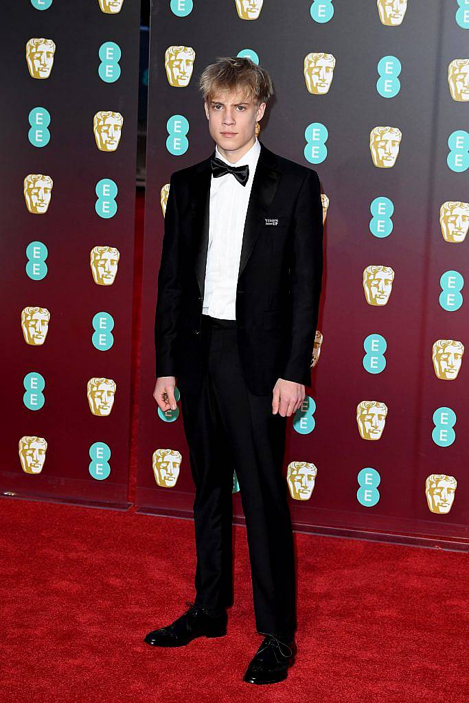 LONDON, ENGLAND - FEBRUARY 18: Tom Taylor attends the EE British Academy Film Awards (BAFTA) held at Royal Albert Hall on February 18, 2018 in London, England.  (Photo by Jeff Spicer/Jeff Spicer/Getty Images)