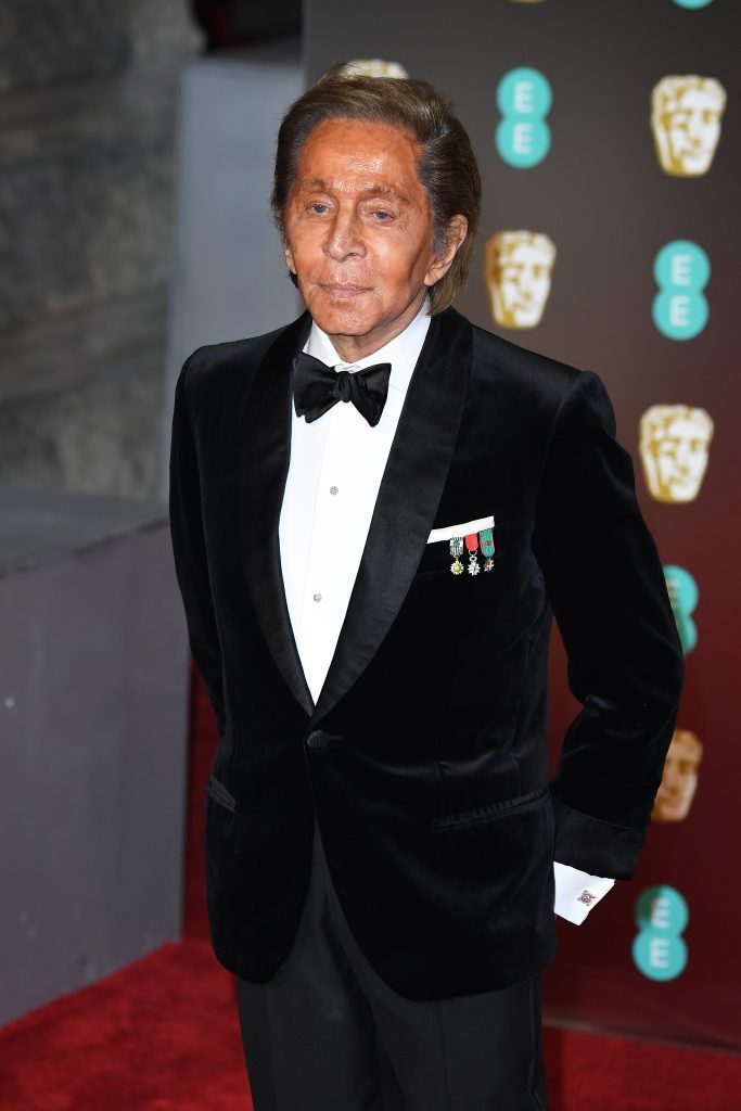 LONDON, ENGLAND - FEBRUARY 18:Valentino  attends the EE British Academy Film Awards (BAFTA) held at Royal Albert Hall on February 18, 2018 in London, England.  (Photo by Jeff Spicer/Jeff Spicer/Getty Images)