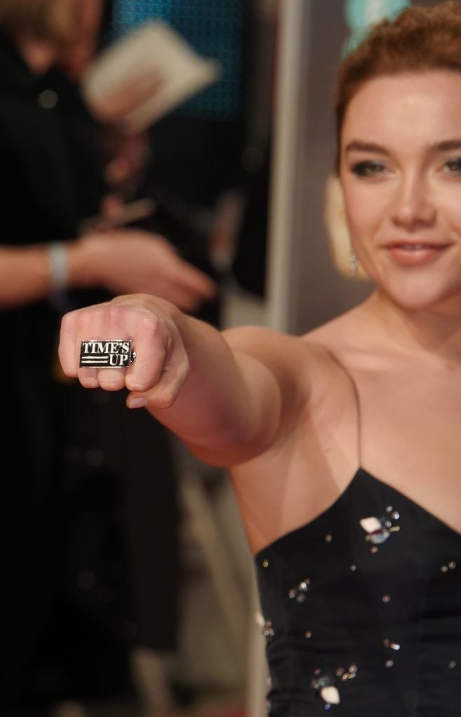 LONDON, ENGLAND - FEBRUARY 18:  Florence Pugh attends the EE British Academy Film Awards (BAFTA) held at Royal Albert Hall on February 18, 2018 in London, England.  (Photo by David M. Benett/Dave Benett/Getty Images)