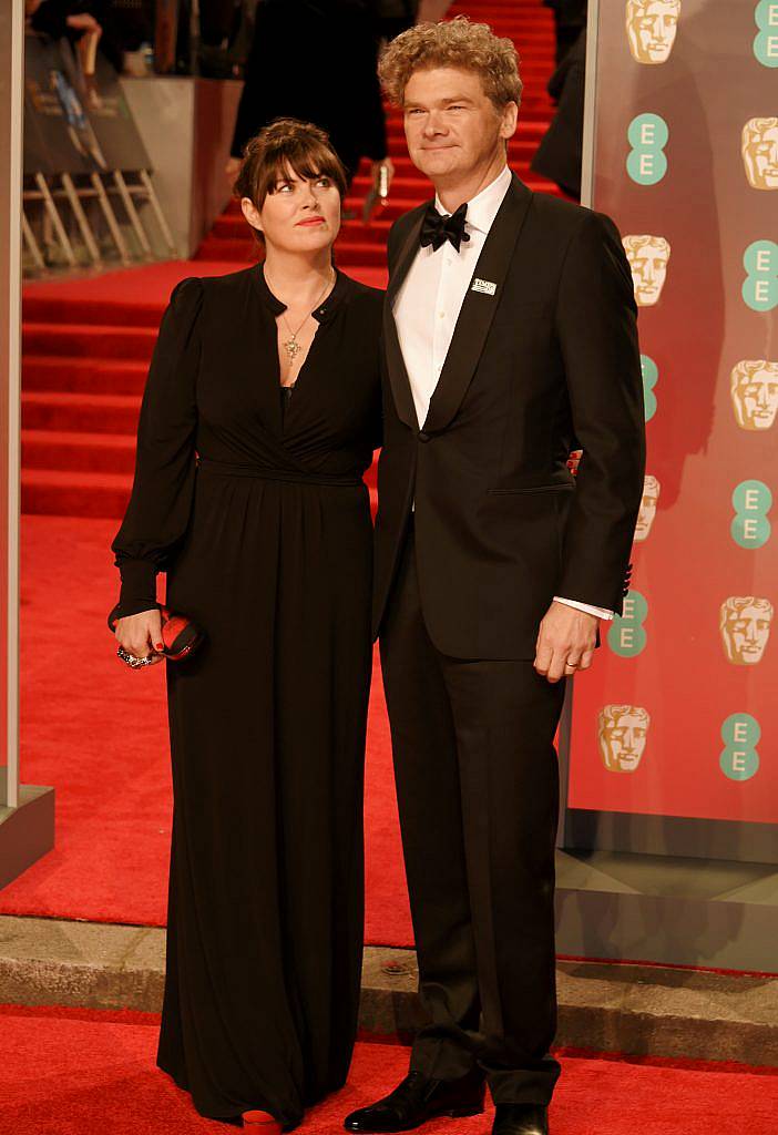 LONDON, ENGLAND - FEBRUARY 18:  Claire Keelan (L) and Simon Farnaby attend the EE British Academy Film Awards (BAFTA) held at Royal Albert Hall on February 18, 2018 in London, England.  (Photo by David M. Benett/Dave Benett/Getty Images)