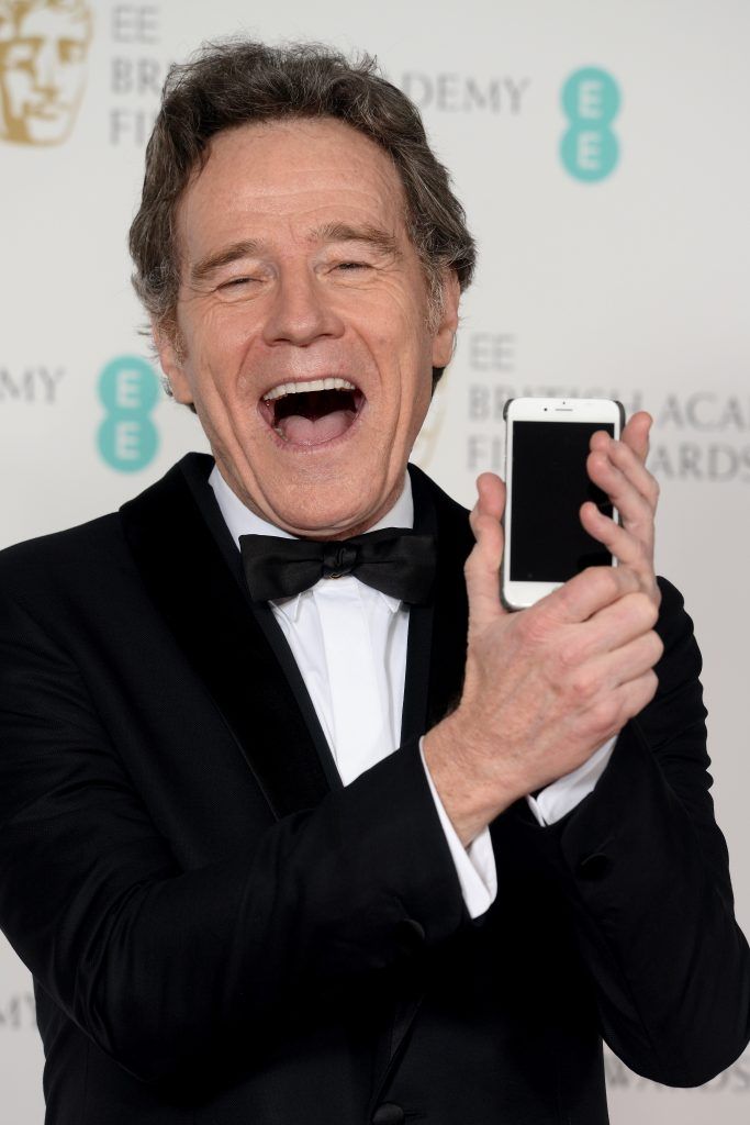 Bryan Cranston poses in the press room during the EE British Academy Film Awards (BAFTAs) held at Royal Albert Hall on February 18, 2018 in London, England.  (Photo by Dave J Hogan/Dave J Hogan/Getty Images)